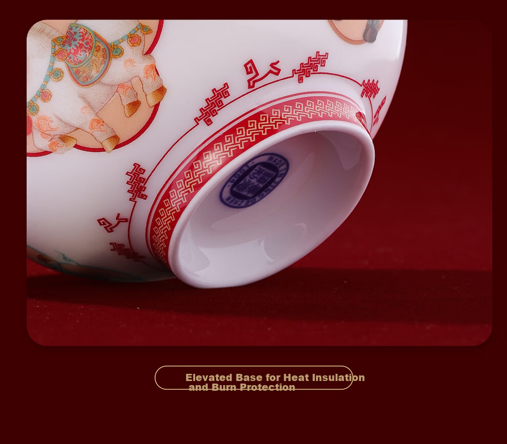 JDZ Ceramic Bowl Set Year of the Horse New Edition Qi Ji Galloping Spring Festival Commemorative Bowl Housewarming Gift Domestic Rice Bowl Porcelain Bowl 4