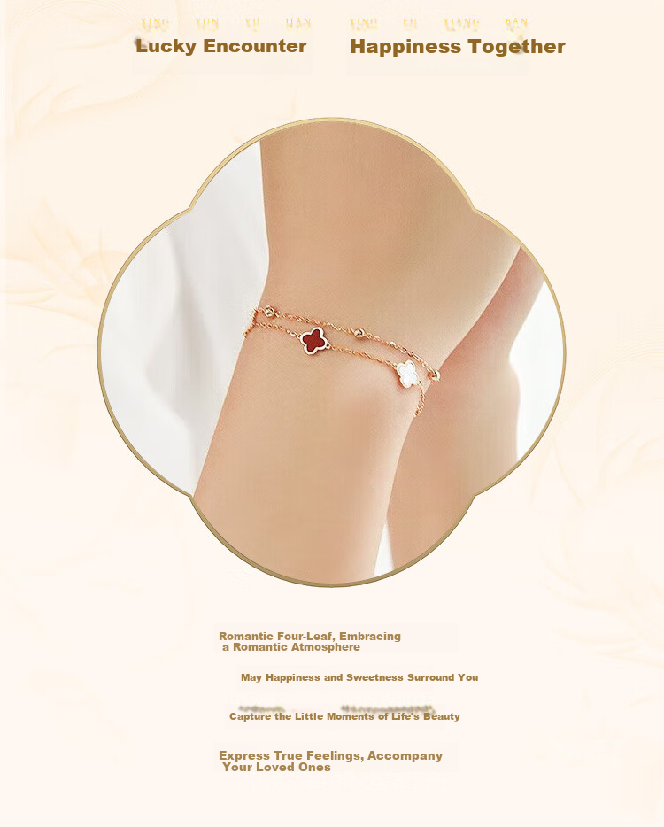 ALLOVE Four-Leaf Clover Sterling Silver Bracelet for Women 2026 New Jewelry Birthday 520 Valentine's Day Gift for Girlfriend Wife 2