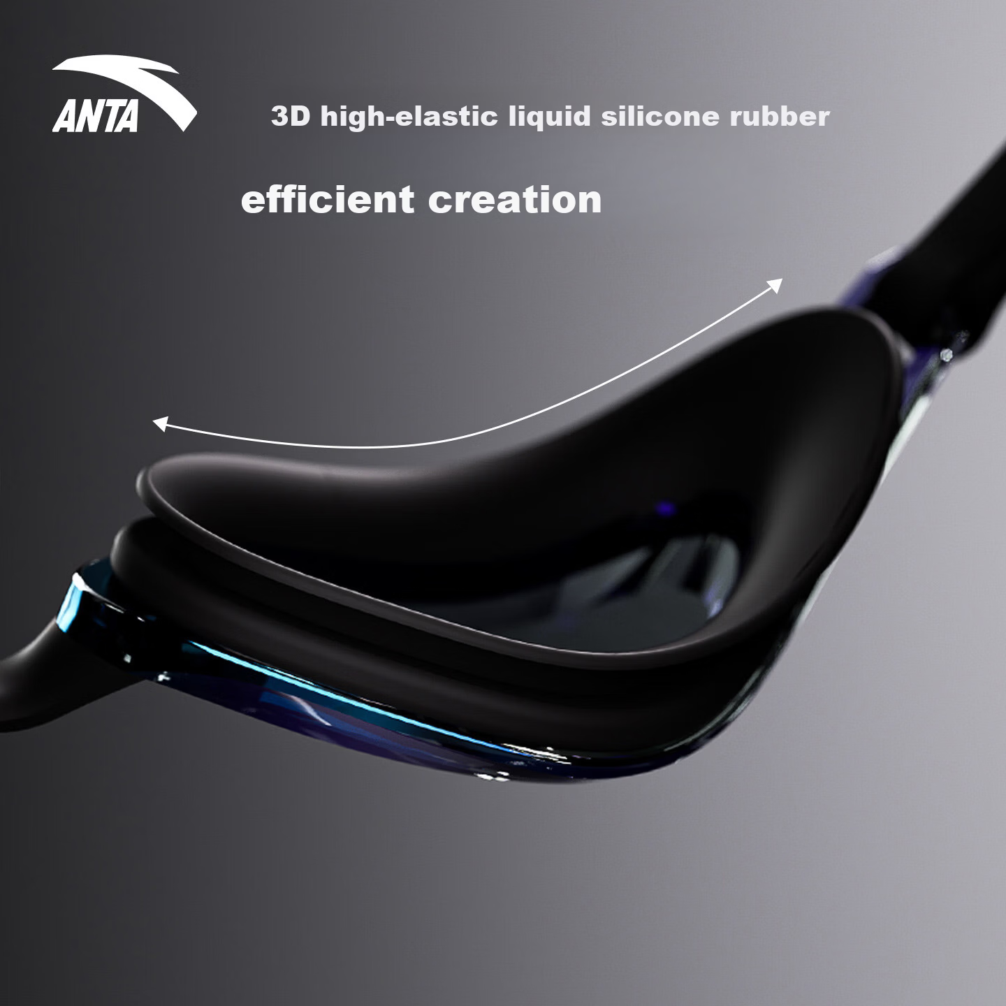 ANTA Racing Swim Goggles Waterproof Anti-Fog UV Protection HD Coated Professional Training Swimming Glasses for Men and Women with Prescription