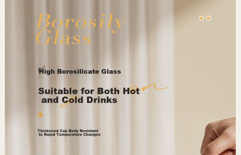 MINISO High Borosilicate Single-Layer Glass Water Cup for Women, Stylish, Compact, Portable, Simple, Heat-Resistant, Cloud White, 355mL 5