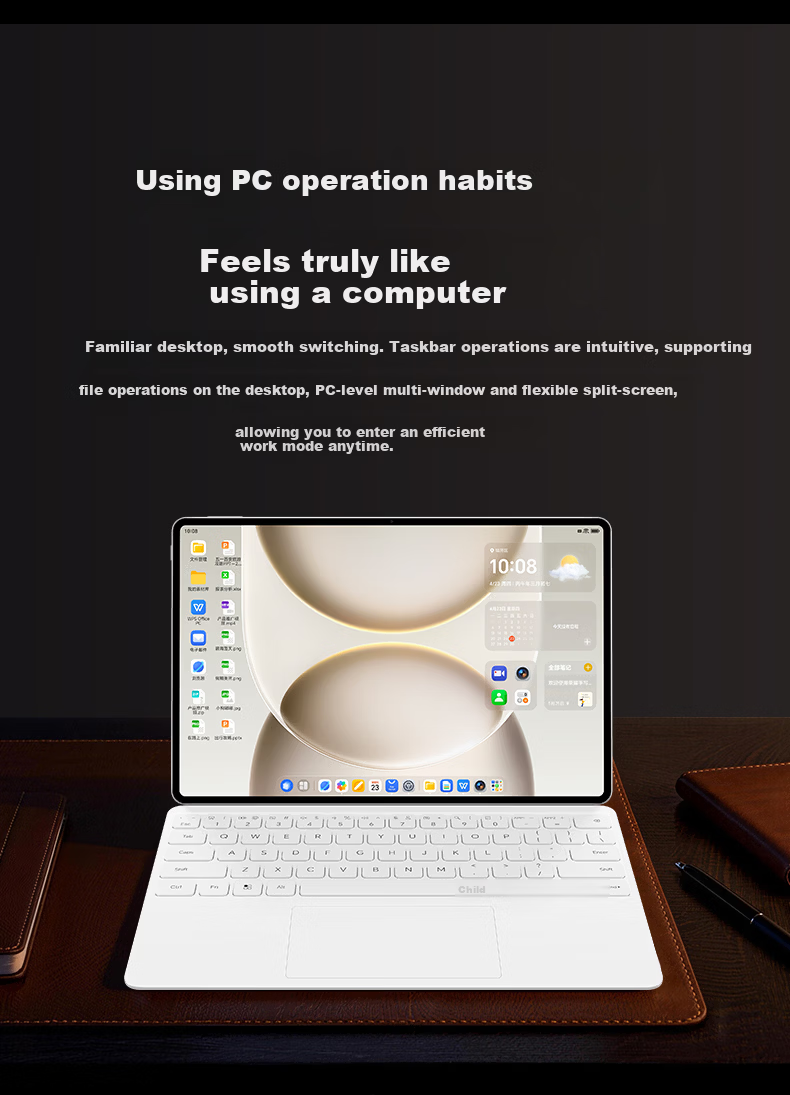 HONOR [Li Yunrui's Same Model Tablet] MagicPad3 Pro 12.3, Subsidized, 4.8mm Ultra-Thin OLED Tablet, 12GB+256GB, Moonlight White 20