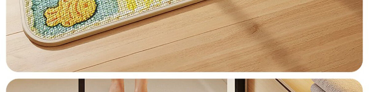 Lange Silver Ion Antibacterial Linen Bathroom Non-Slip Absorbent Door Mat Waterproof Toilet Floor Mat for Home Use 37