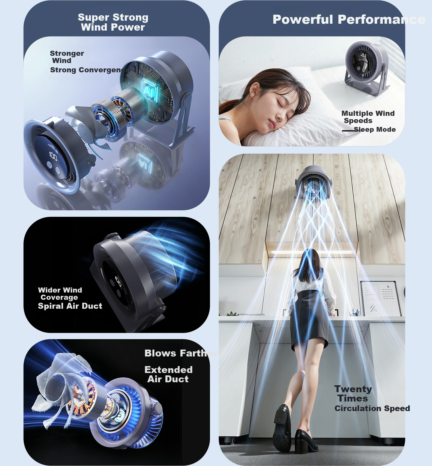 Puppy Desktop Mini Fan / Small Table Fan / Portable USB Desktop Fan Circulation Fan for Home Office Student Dormitory Quick Cooling Quiet Fan Ice Sensation Circulation Fan 4