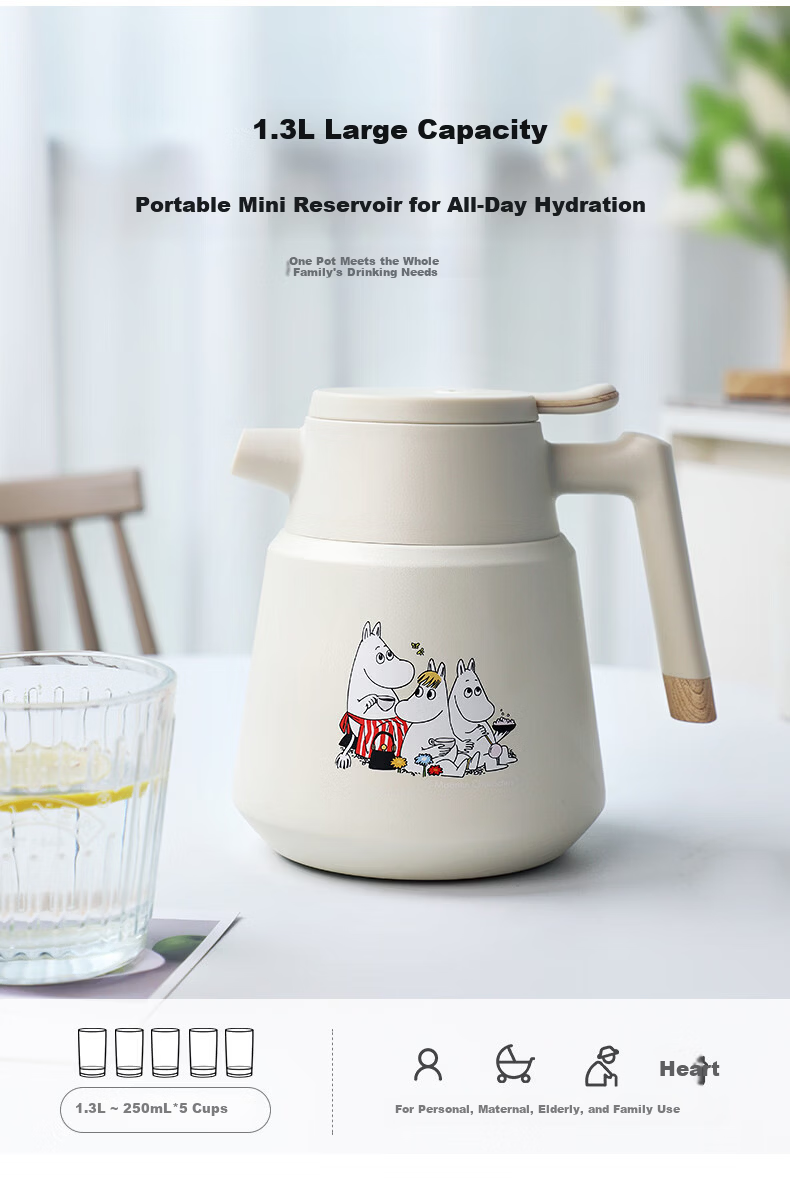 LUNTAYO Stainless Steel Stewing Tea Pot Fu Tea Stewing Brewing Pot Large Capacity Tea Pot Stainless Steel Filter Insulated Pot 15