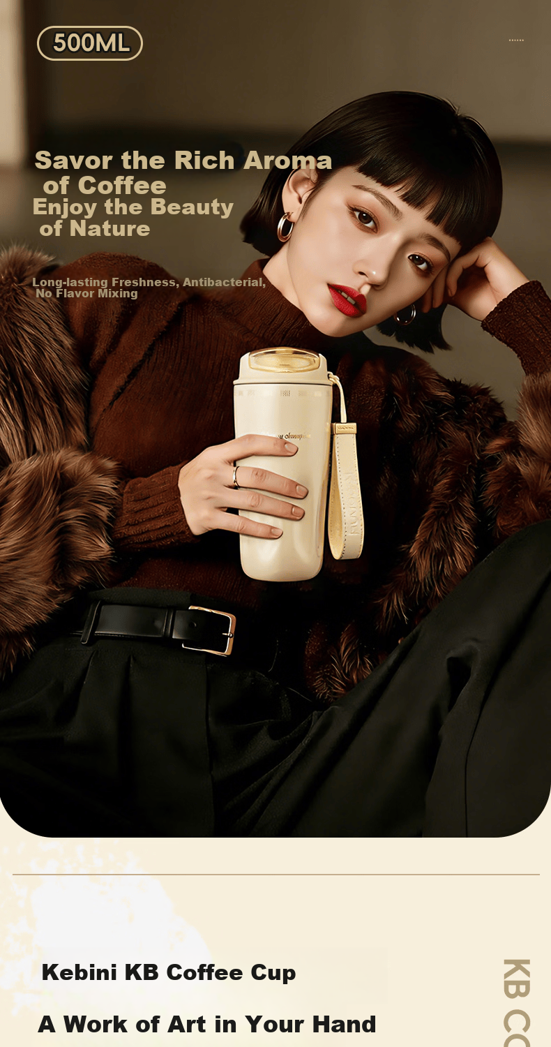 CMSH Coffee Mug Insulated Tumbler High-Value Direct Drinking 316L Ceramic Liner 2026 New Model Portable Car Travel Cup 1