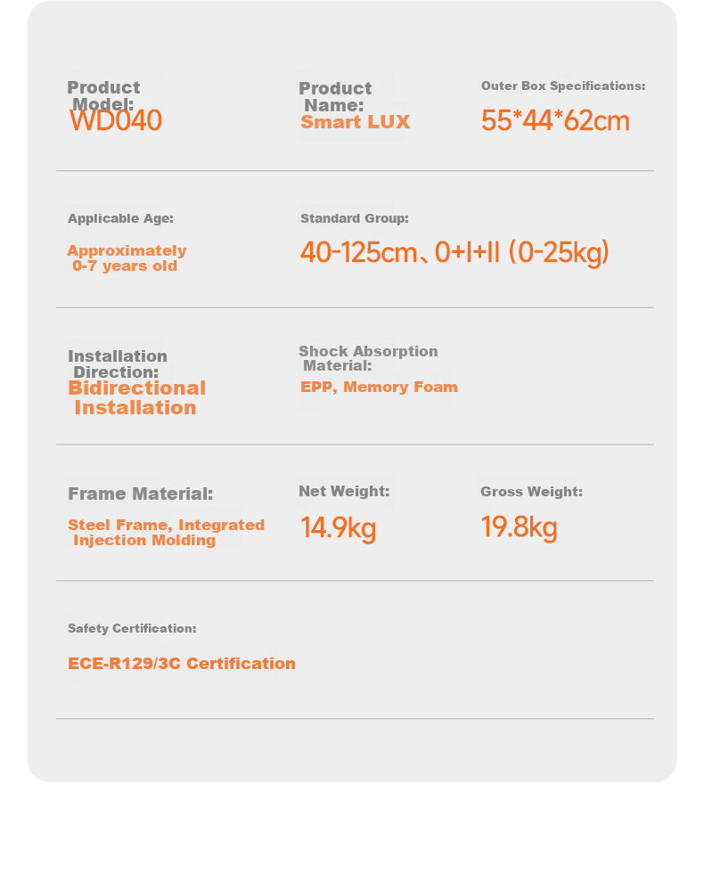 Welldon Smart LUX Child Safety Seat 0-7 Years i-Size Intelligent Ventilation AI Voice Rotation 49