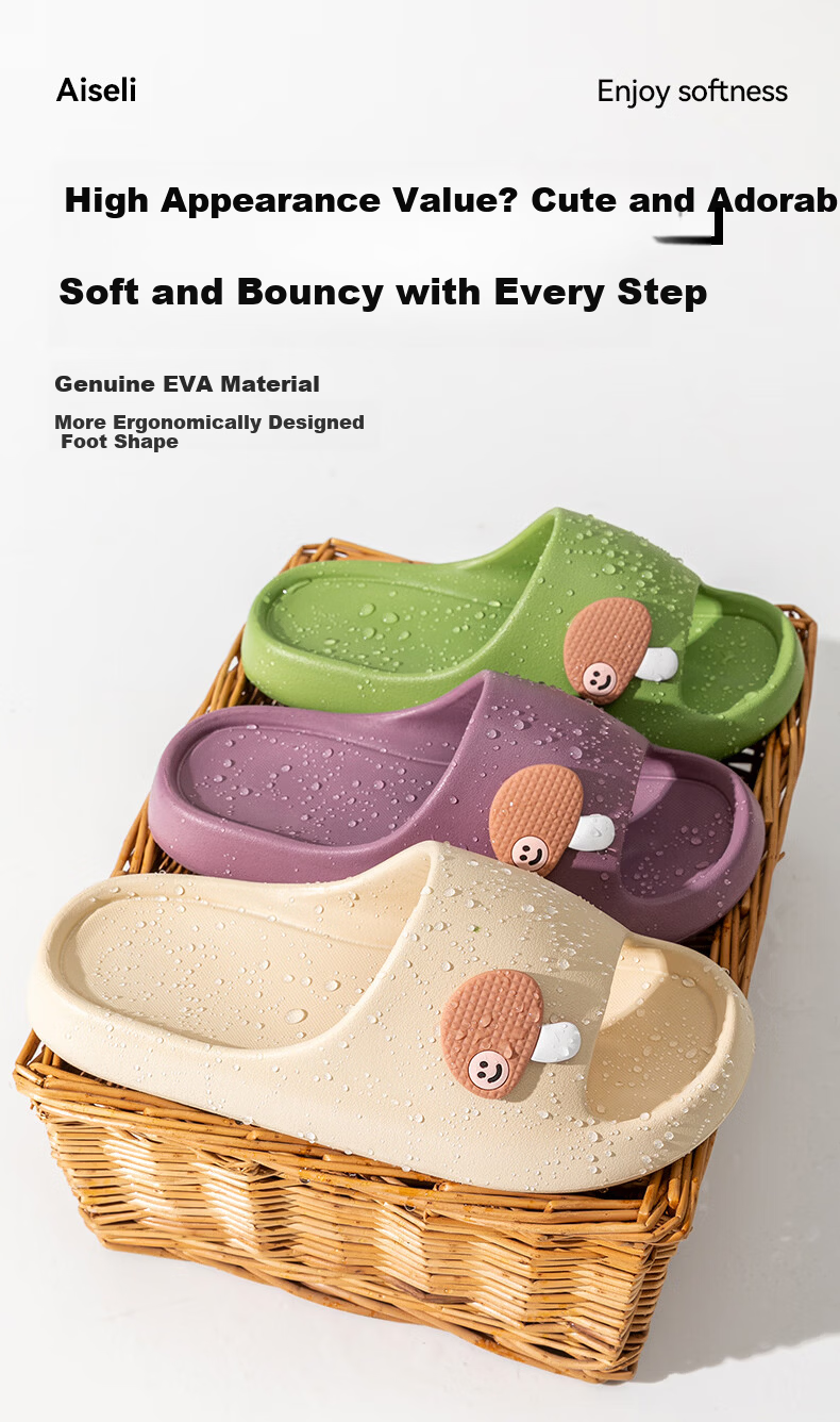 YUZHAOLIN EVA Cartoon Couple Home Bathroom Shower Slippers Unisex Cool Sandals 1