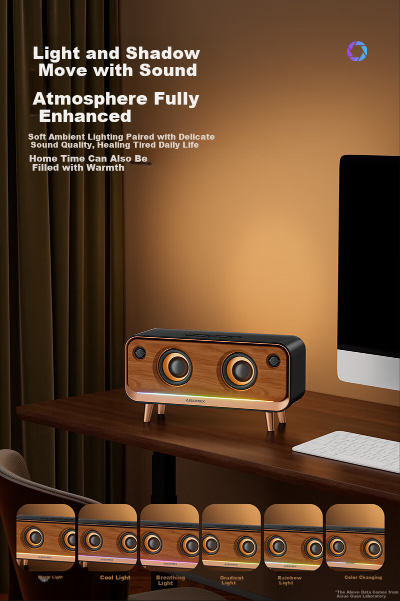 Aishuomei Vintage Bluetooth Speaker Premium Niche Desktop Ornament Gift for Men Women Friends Colleagues Partners Birthday 520 Creative Speaker B171 9