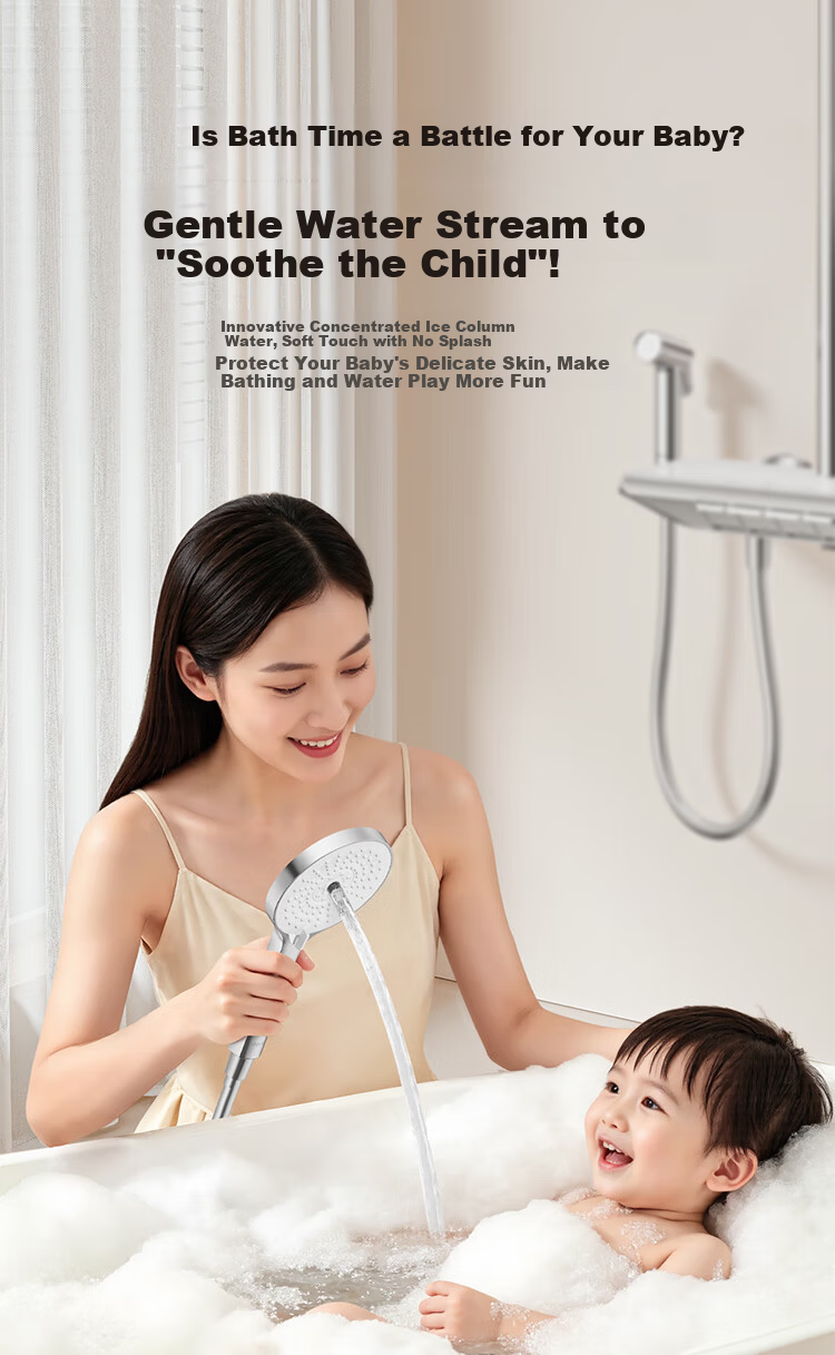 ARROW Shower Set Four-Function Pressurized Keypad Overhead Shower Complete Set 5