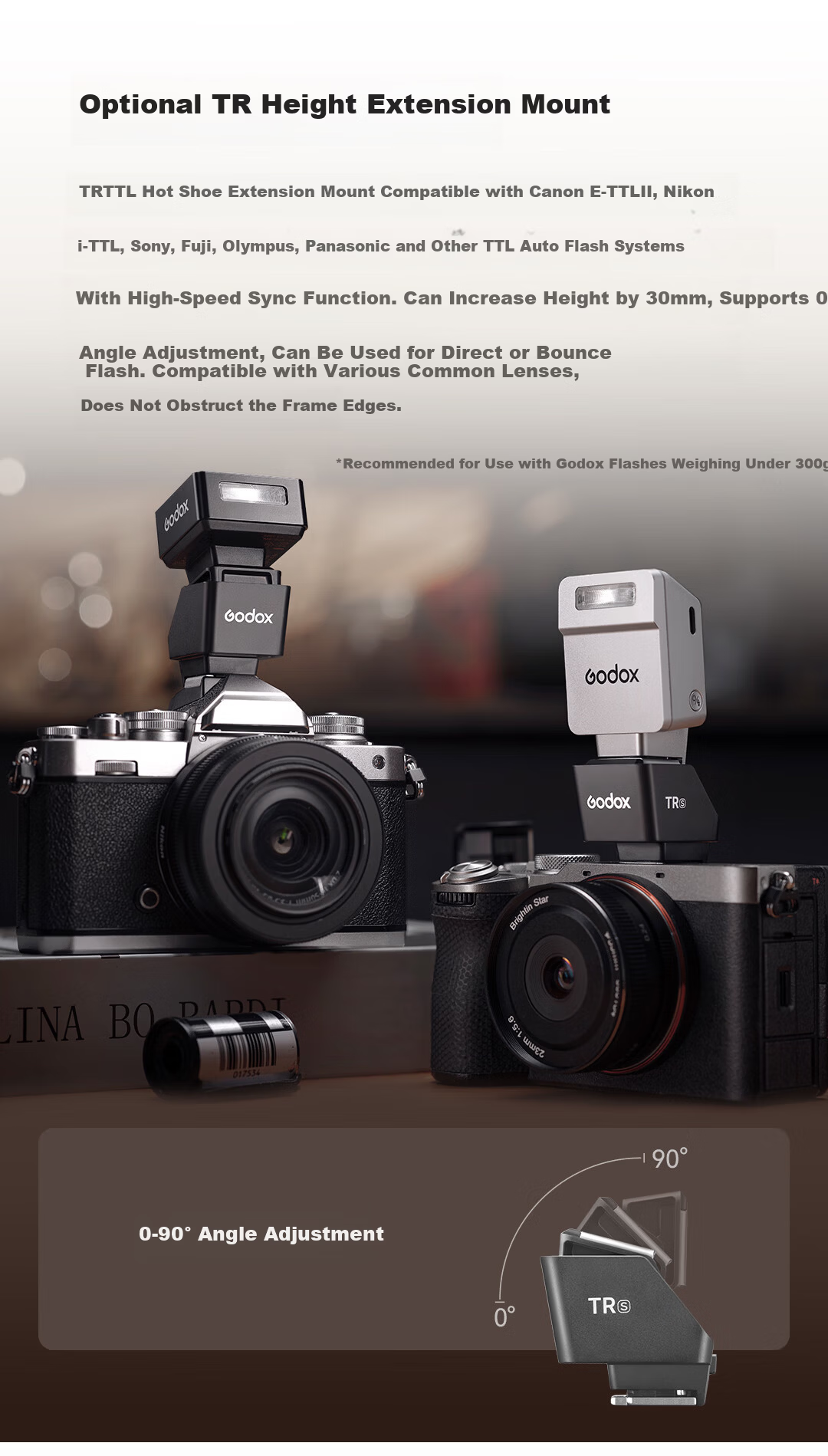 Godox IT22 Mini Flash Small Hot Shoe Mount On-Camera Flash Compact Cube Portable Outdoor Photography Portrait Digital Mirrorless Camera Black Canon Version 8
