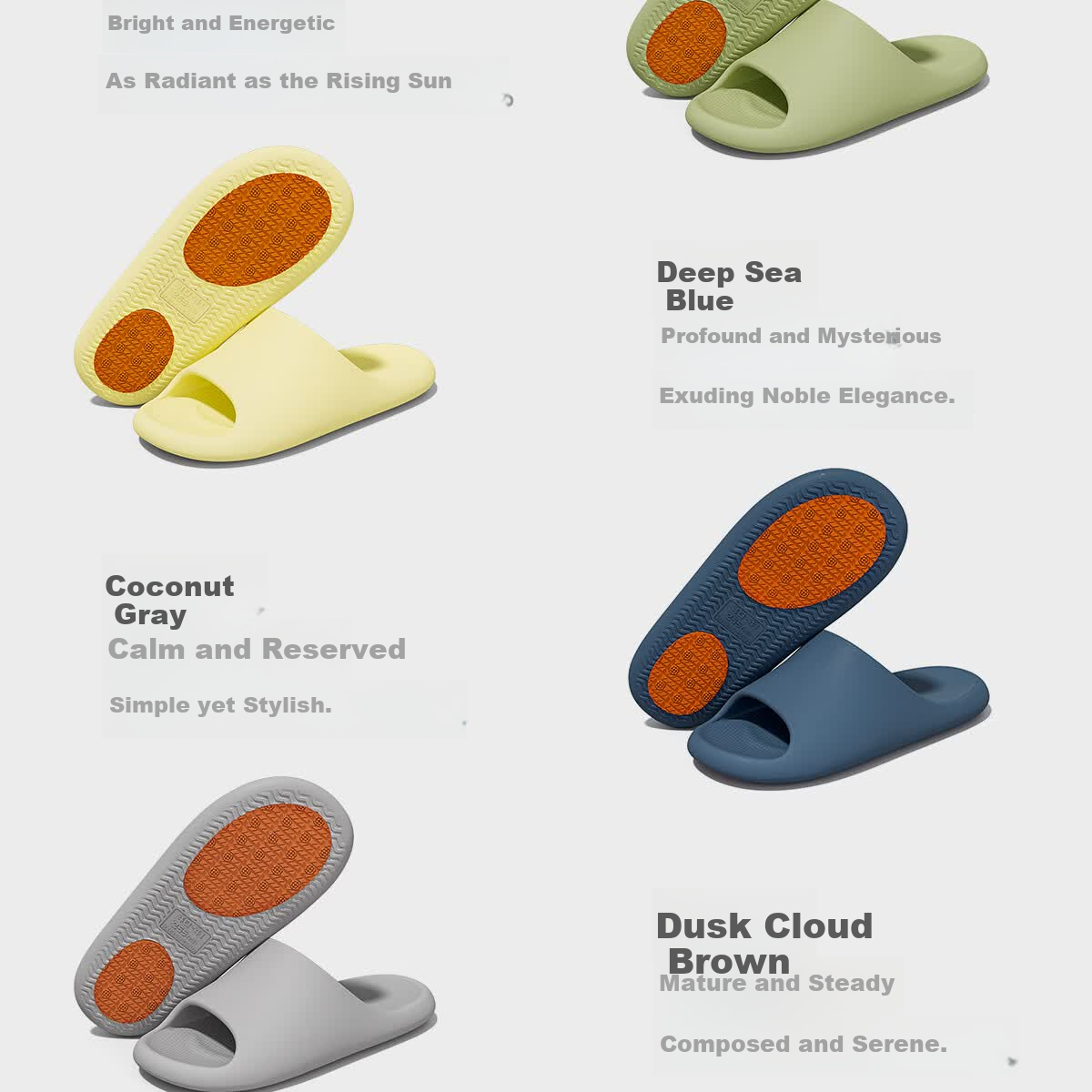 Lidani Non-Slip Slippers for Men New Style Elderly Pregnant Women Indoor Anti-Slip Bathroom Shower Surgical Room Cool Slippers for Men and Women 7