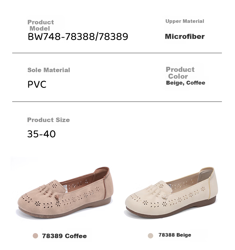 Taiheyuan Summer Women's Hollow Carved Anti-Slip Flat Shoes Comfortable Lightweight Middle-Aged and Elderly Mom Grandma Shoes 7