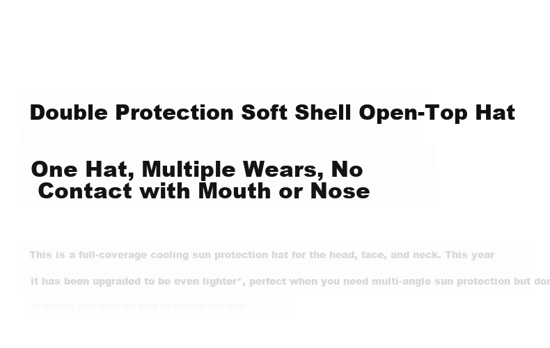 Bananain 502UV Pro Women's Sun Protection Full Coverage Face Shield Open-Top Hat Lightweight Breathable Detachable Sun Hat 2