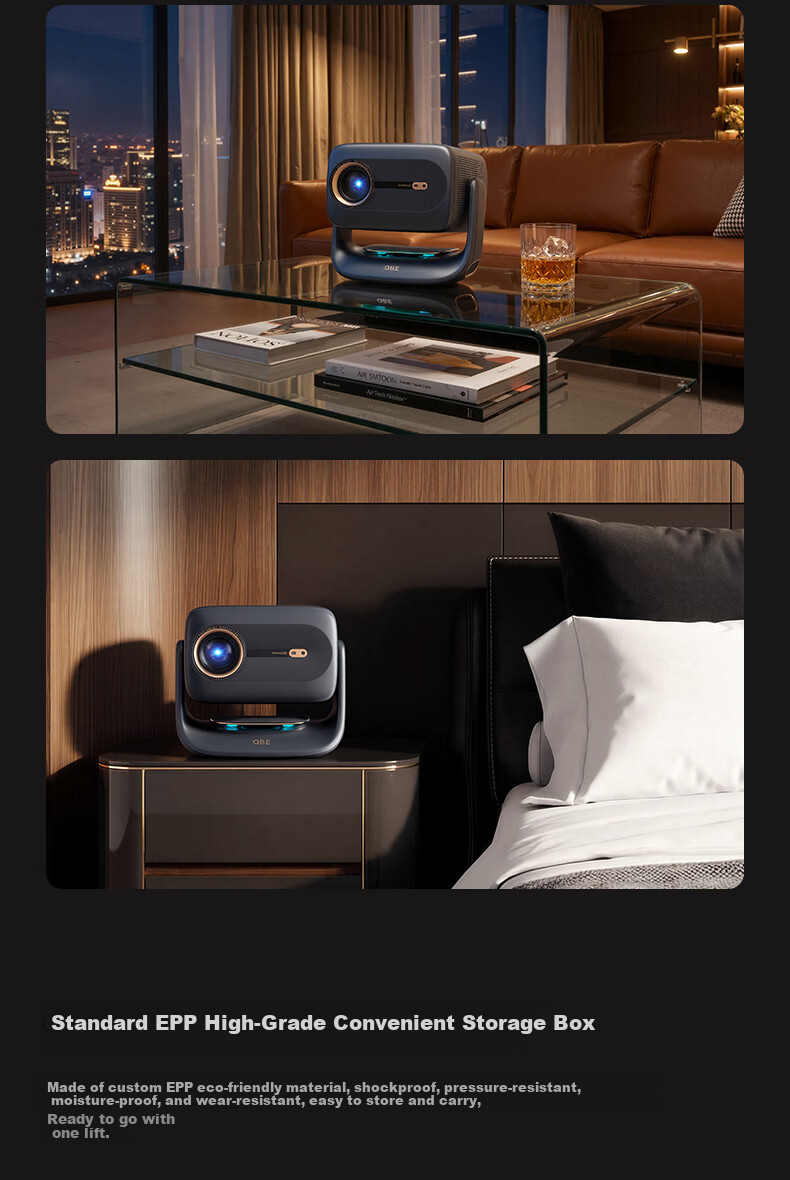 Big Eye Orange R3 Ultra High Brightness Edition [1500CVIA] High Brightness Gimbal Projector Home Ultra HD Living Room Cinema Projector AI Home Entertainment First Class 14