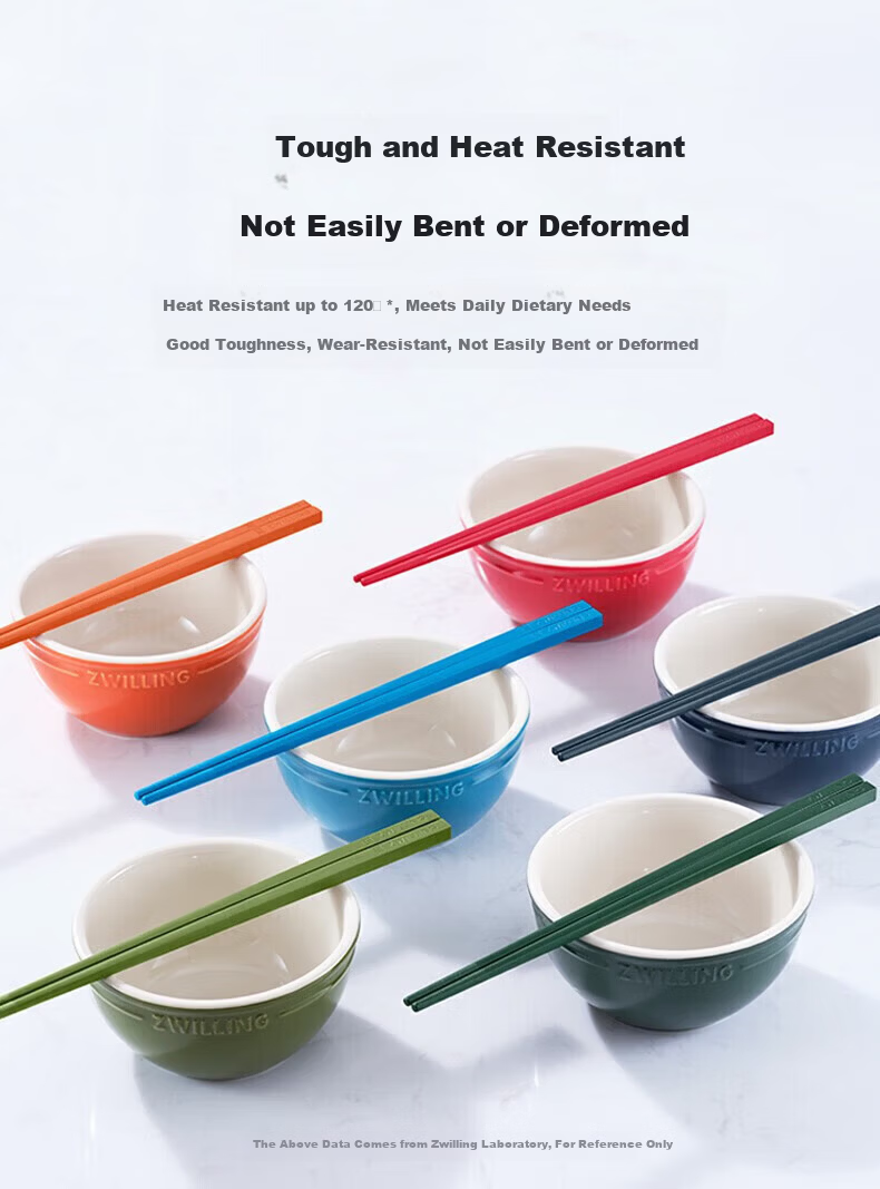 ZWILLING ZW-W711/1021193 Antibacterial Chopsticks Set for Home Dining, 6 Pairs 4