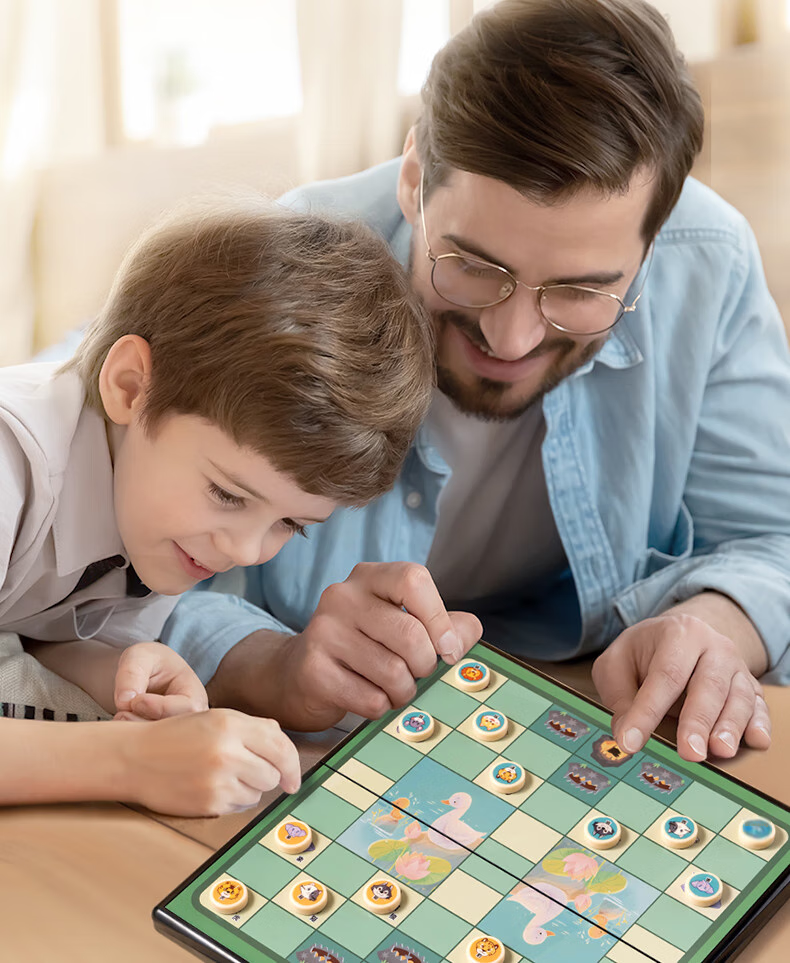 Deli Folding Chess Set with Magnetic Pieces, Board Game for Children And Adults, Outdoor Travel Birthday Gift 9