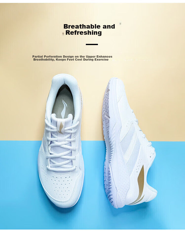 LI-NING Thunder 2 LITE Unisex Badminton Shoes Training Support Stable Sports Sneakers 4