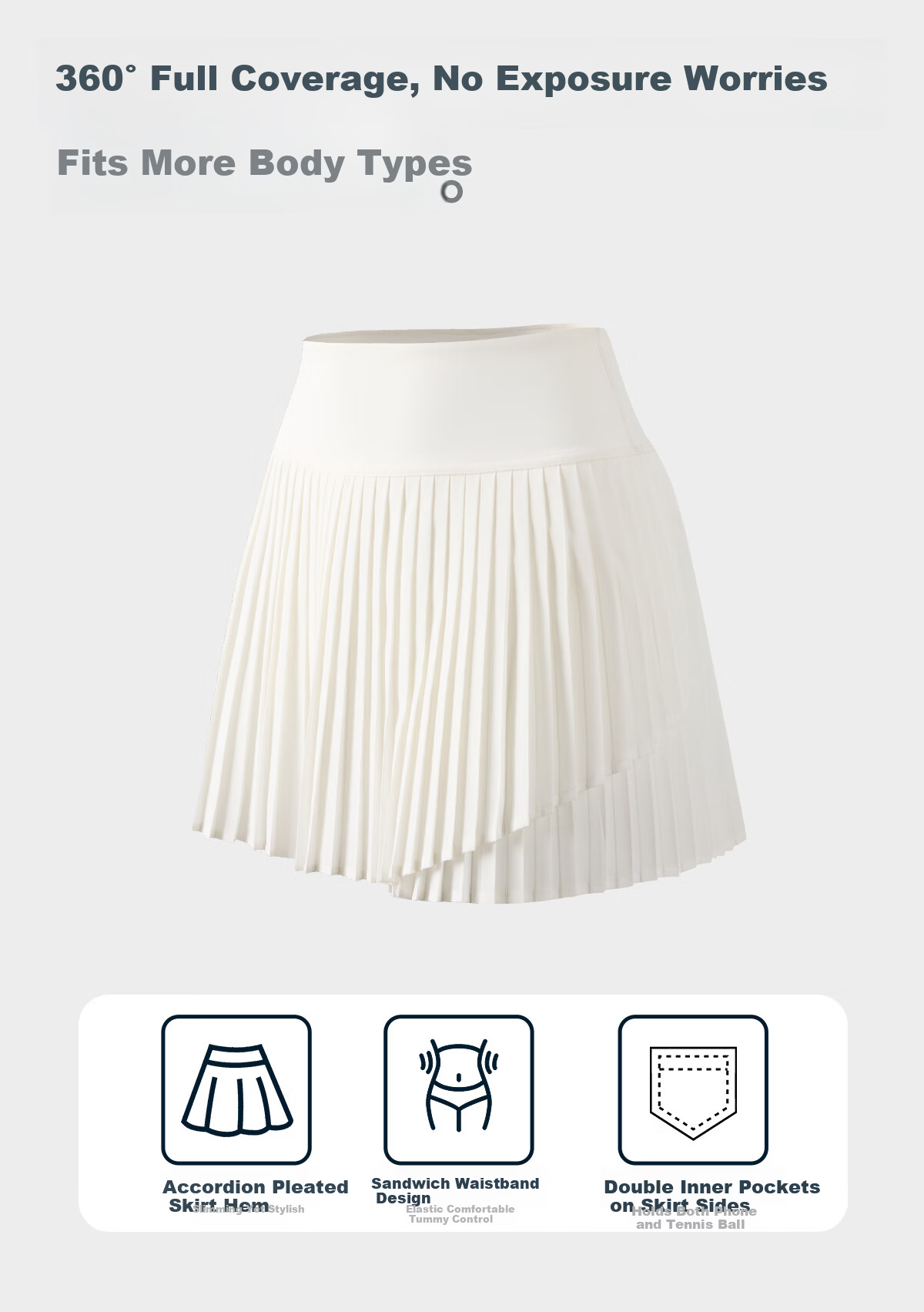 Tianshi Jijie Pleated Tennis Skirt for Women, 2026 New Style Badminton Outfit, Beautiful Sports Skirt, Running Fitness Yoga Short Skirt for Wome 4