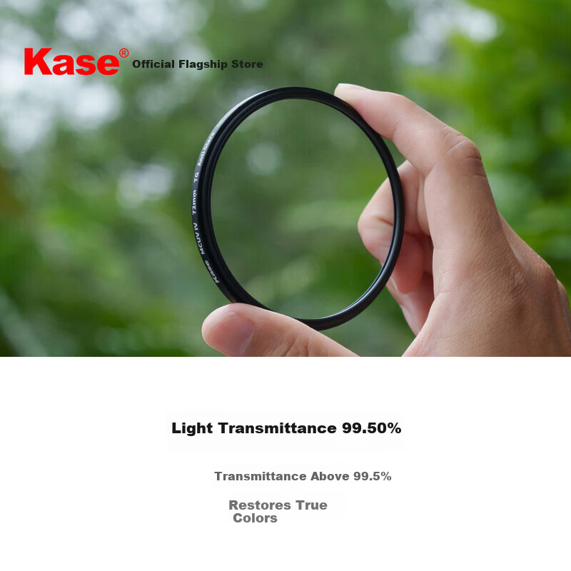 Kase UV Filter 4th Generation MCUV Filter 82mm High Definition High Transparency Anti-Glare Anti-Ghosting Anti-Drop Ultra-Thin No Vignetting Waterproof Scratch-Resistant Lens Protector