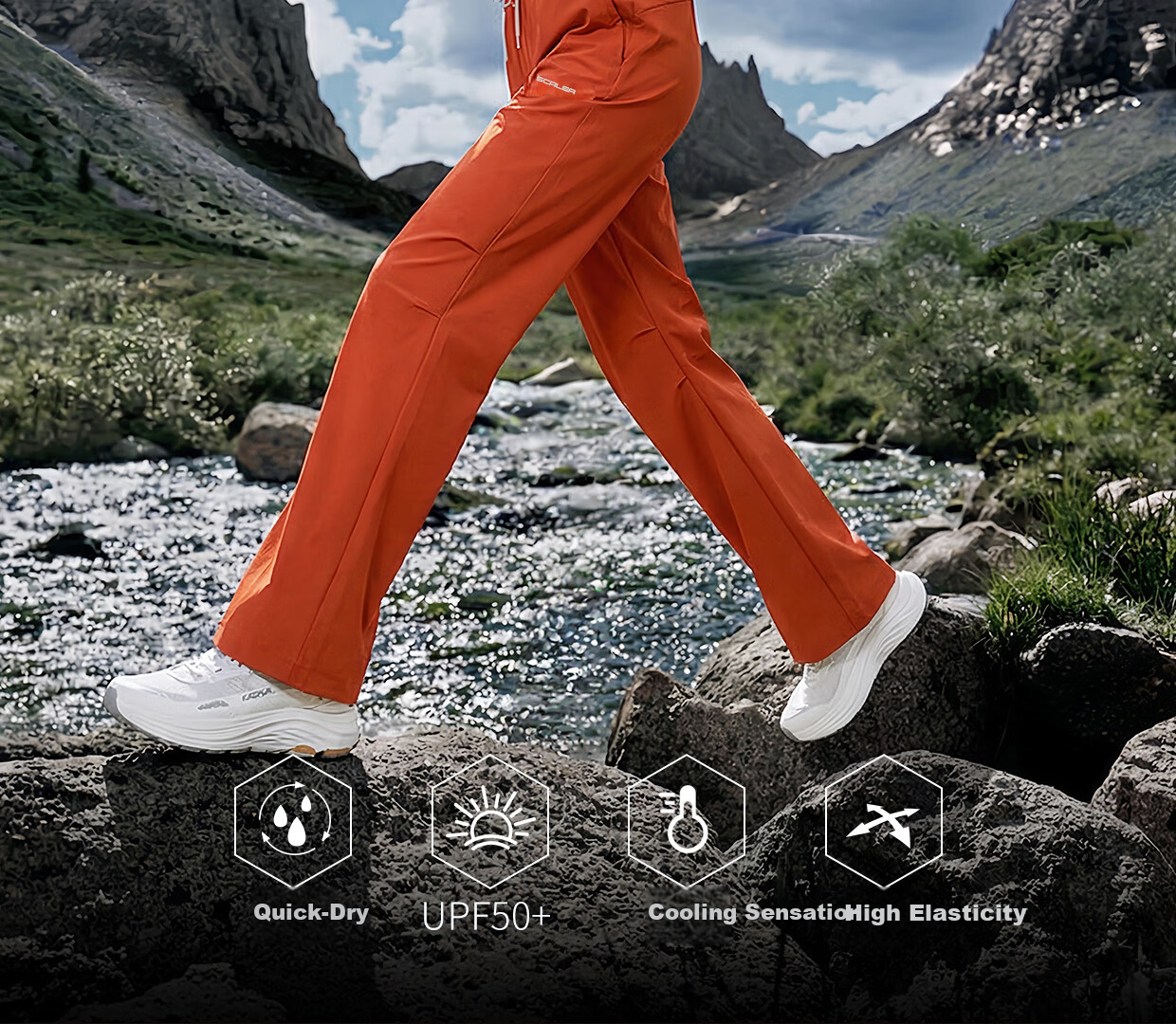 SCALER Women's Quick-Dry Outdoor Hiking Pants High Elasticity UPF50+ Cooling Sports Tactical Climbing Trousers F3507D66 3