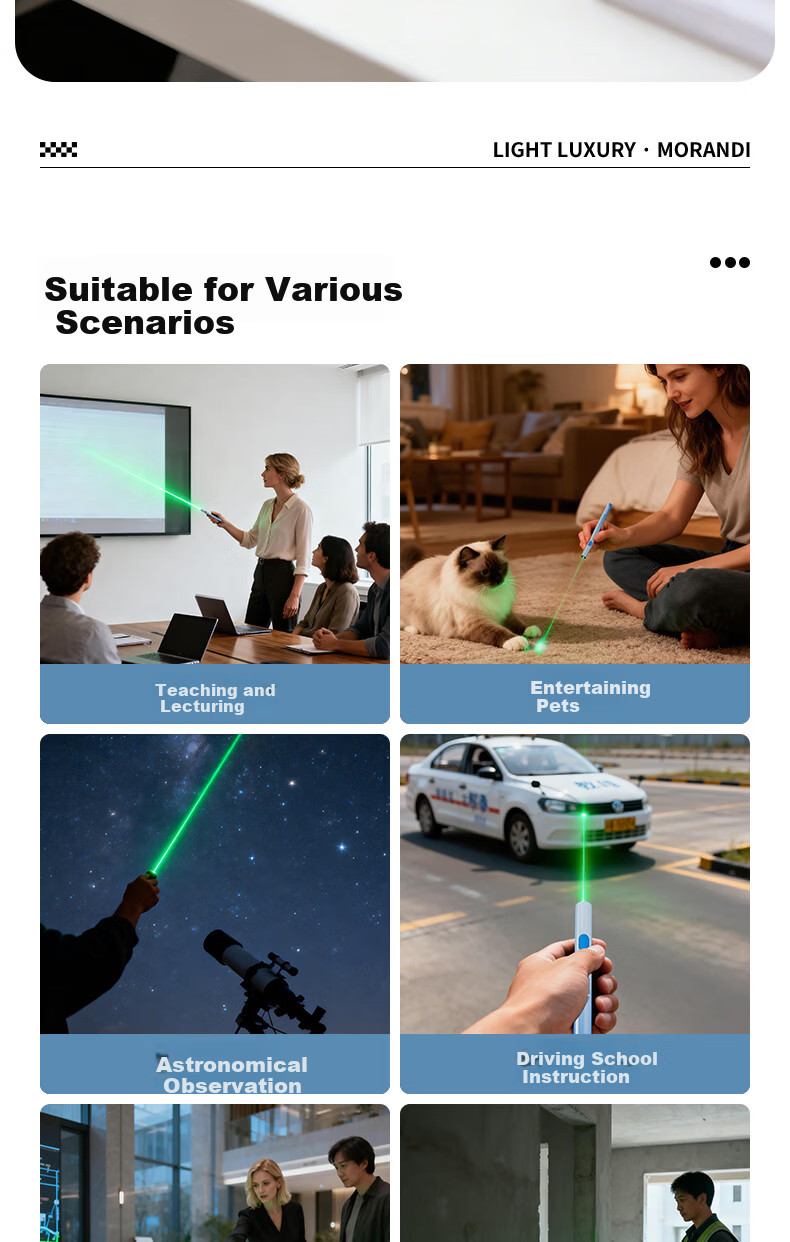 Dexu Green Laser Pointer LED LCD Outdoor Infrared Desert Astronomy Star Pointer Real Estate Teaching Driving Construction Business Tour Cat Teaser Rechargeable Laser Indicator Light 11