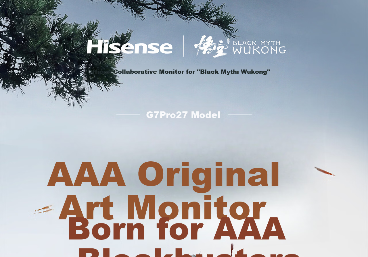 Hisense G7 PRO27 model 27-inch 3A Original Art Black Obsidian Screen 1152 Zones MiniLED 4K 180Hz Dual Mode 360Hz Moonlight Gray Gaming Monitor 2