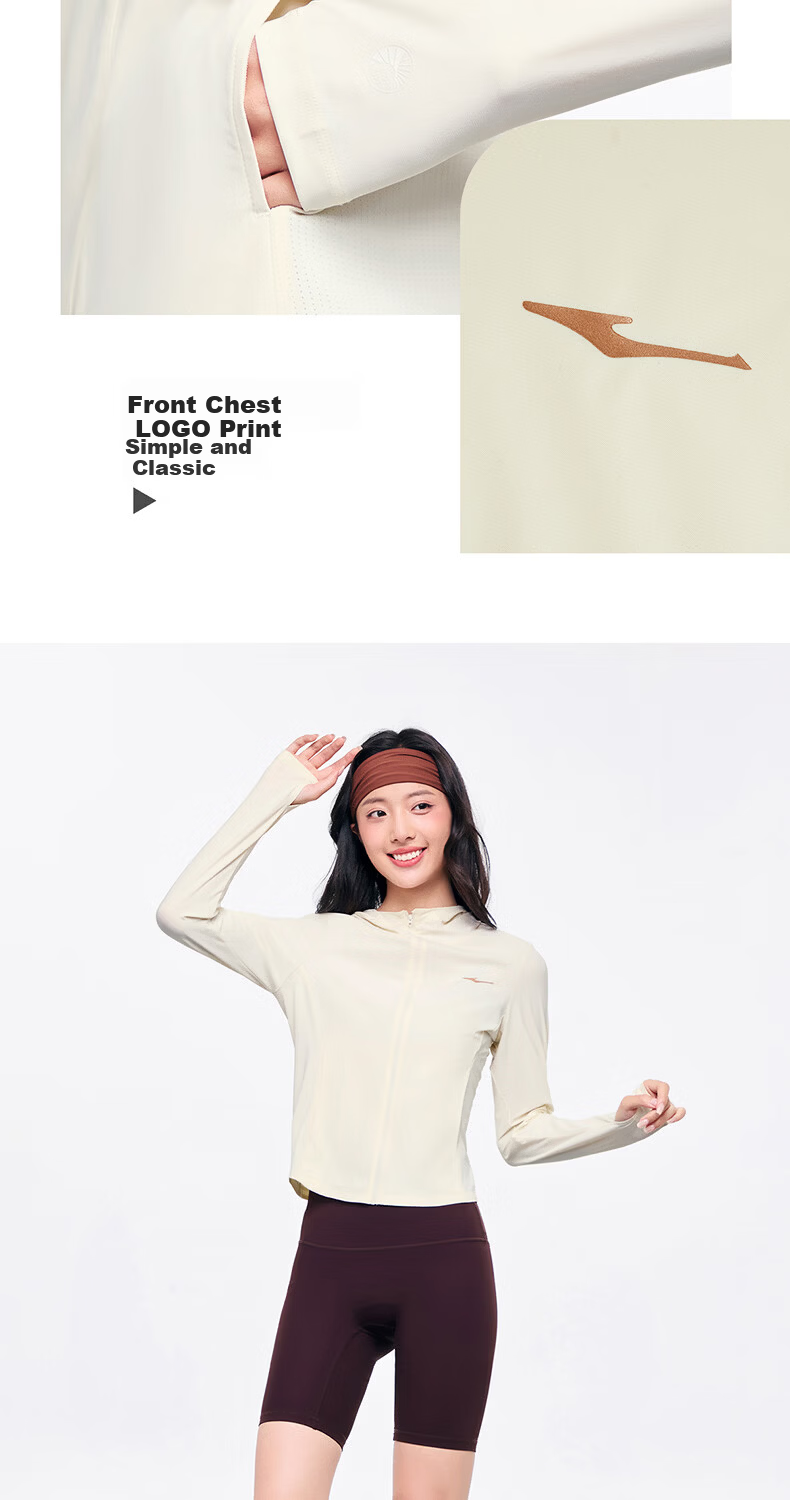 ERKE Women's Knitted Sun Protection Jacket Summer Ice Cooling Moisture-Wicking Quick-Dry UPF100+ Outdoor Hooded Windbreaker 10