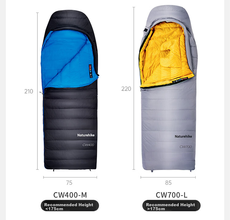 Naturehike Outdoor Lightweight Portable Adult Down Sleeping Bag with Duck Down Insulation for Camping and Cold Weather 3