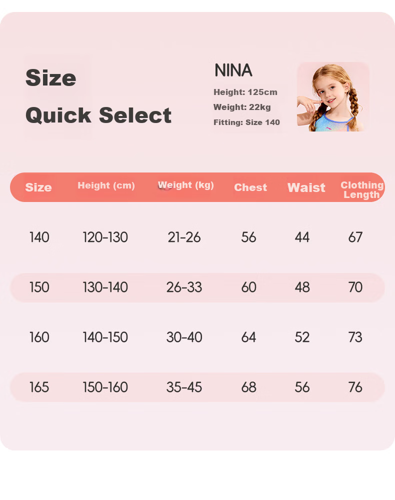 LI-NING Youth Girls Comfortable Sports One-Piece Triangle Professional Training Swimsuit 0421 Colorful 140 13