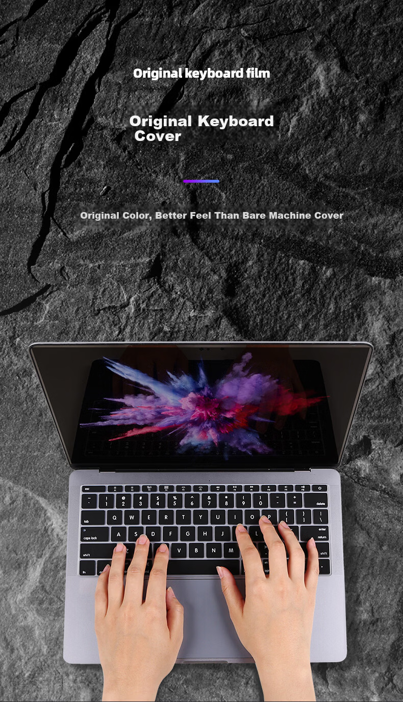 BIAZE Apple MacBook Air 11-inch Laptop Keyboard Cover Black Silicone Invisible Protective Film Waterproof Dustproof (A1370 A1465) B87-Black 6