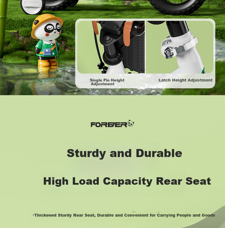 FOREVER Children's Bicycle, Baby Pedal Bike, Foldable Bike for Boys And Girls, Suitable for Ages 3-8, Student Bike, 18-Inch Integrated Wheel 18