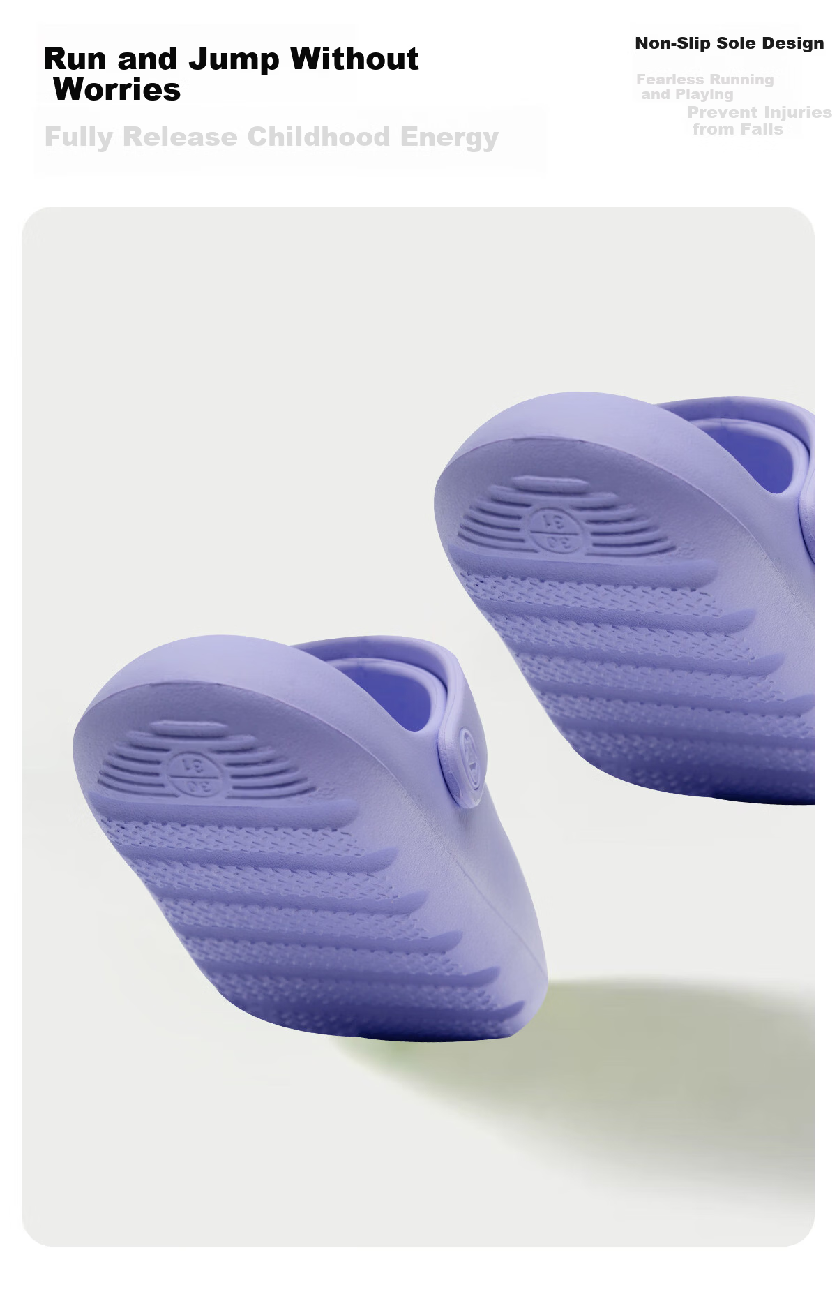 Coqui Children's Perforated Shoes, Boys And Girls Slippers, Eco-Friendly EVA Non-Slip Sandals for Kids, Ink Black Color, Size 26-27, CQ2213 6