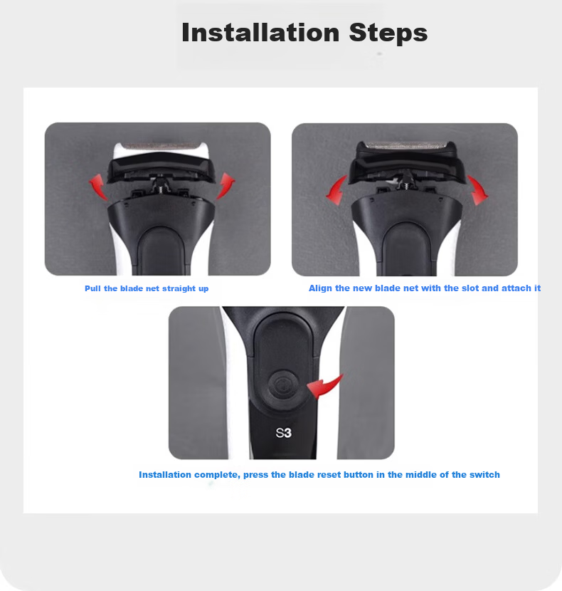 Dongnailun Replacement Foil for Braun Shaver 10B/20B, Compatible with Braun Series 1 and Z Series 170/180/190/190s-1/1715 Electric Razor Blades Accessories 5