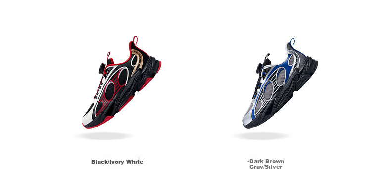 QIAODAN New Year Spring Festival Boys' Running Sports Shoes [Galaxy 2.0] Kids Shoes Black/Ivory White Size 37 21