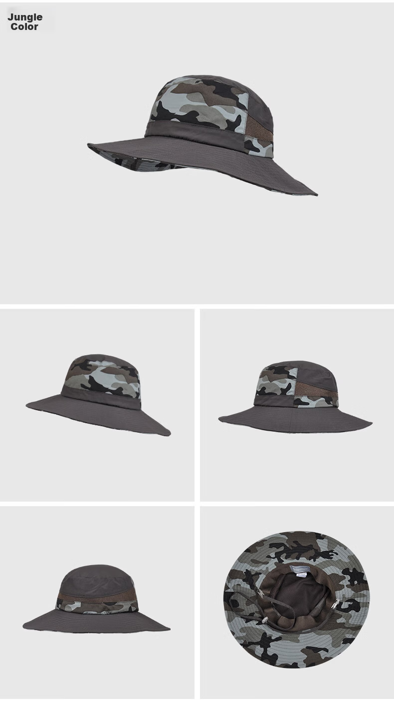 Kenmont Kids Spring Summer Sun Protection Wide Brim Bucket Hat UV Protection Camouflage Boys Hat KM-4885 12