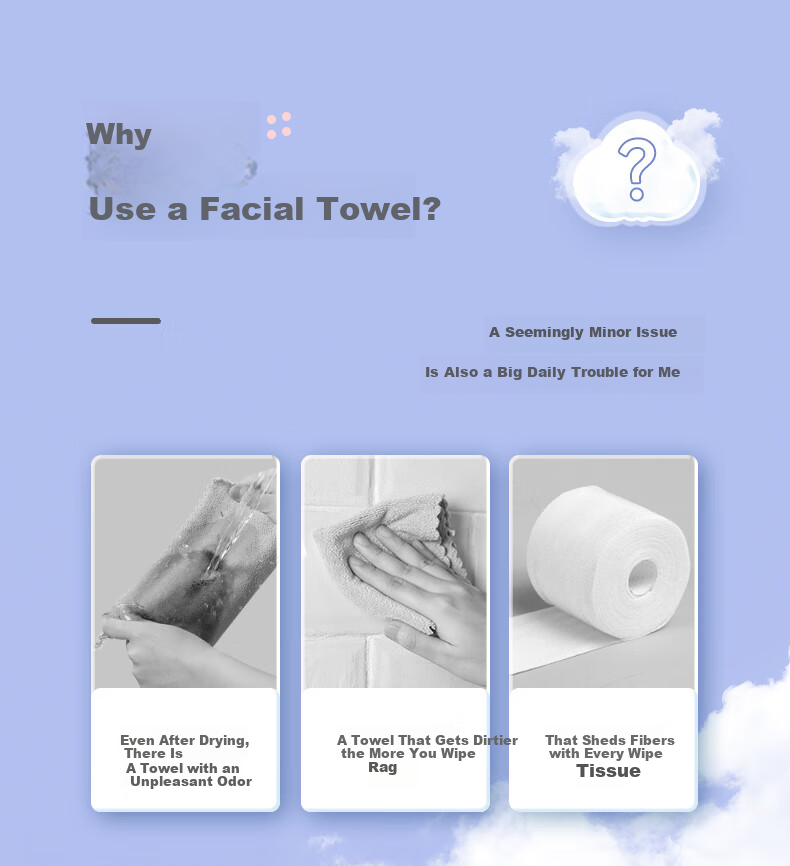 Grace Disposable Thickened Household Foot Wipes Lazy Hanging Style 150 Sheets * 3 Packs Pearl Cotton Foot Wiping Paper Towels 3