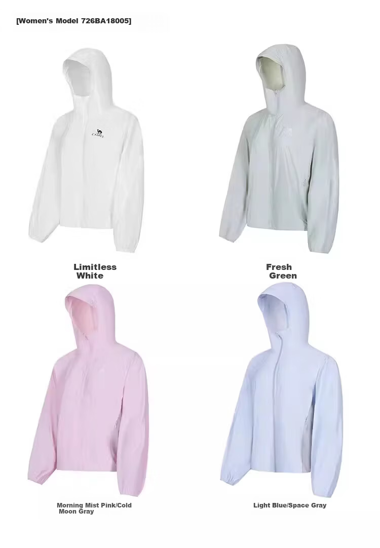 CAMEL Outdoor Original Yarn Sun Protection Jacket 2026 Spring Unisex Cooling Breathable Sun Protection Shirt 8005 12