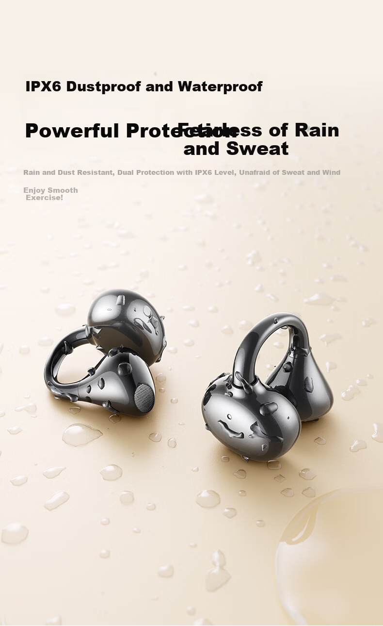 Nsve Nengzhi SE2 [2026 Latest Model | Harman Kardon Level] Bluetooth Clip-On Bone Conduction Open Wireless Non-In-Ear Sports Noise Cancelling Earphones for Apple 9
