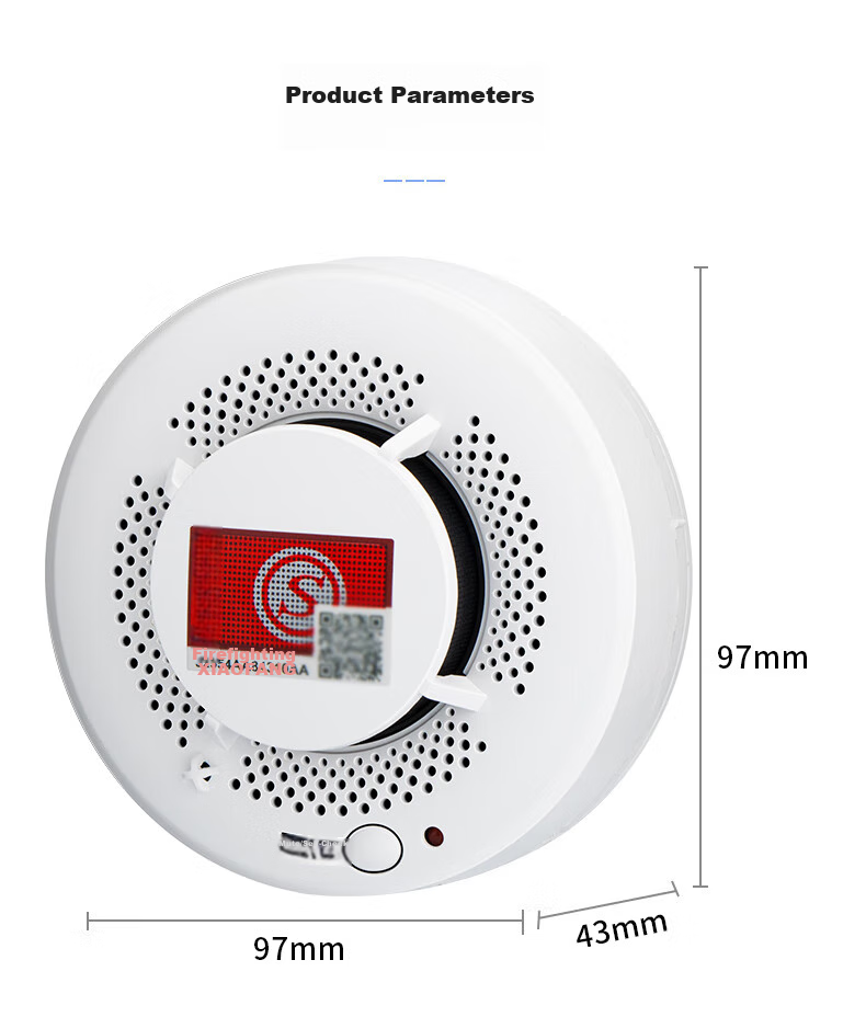 LFang PS-818 Smoke Alarm, Fire Safety 3C Certified, Fire And Smoke Temperature Alarm, for Home And Commercial Use, Remote Alarm 11