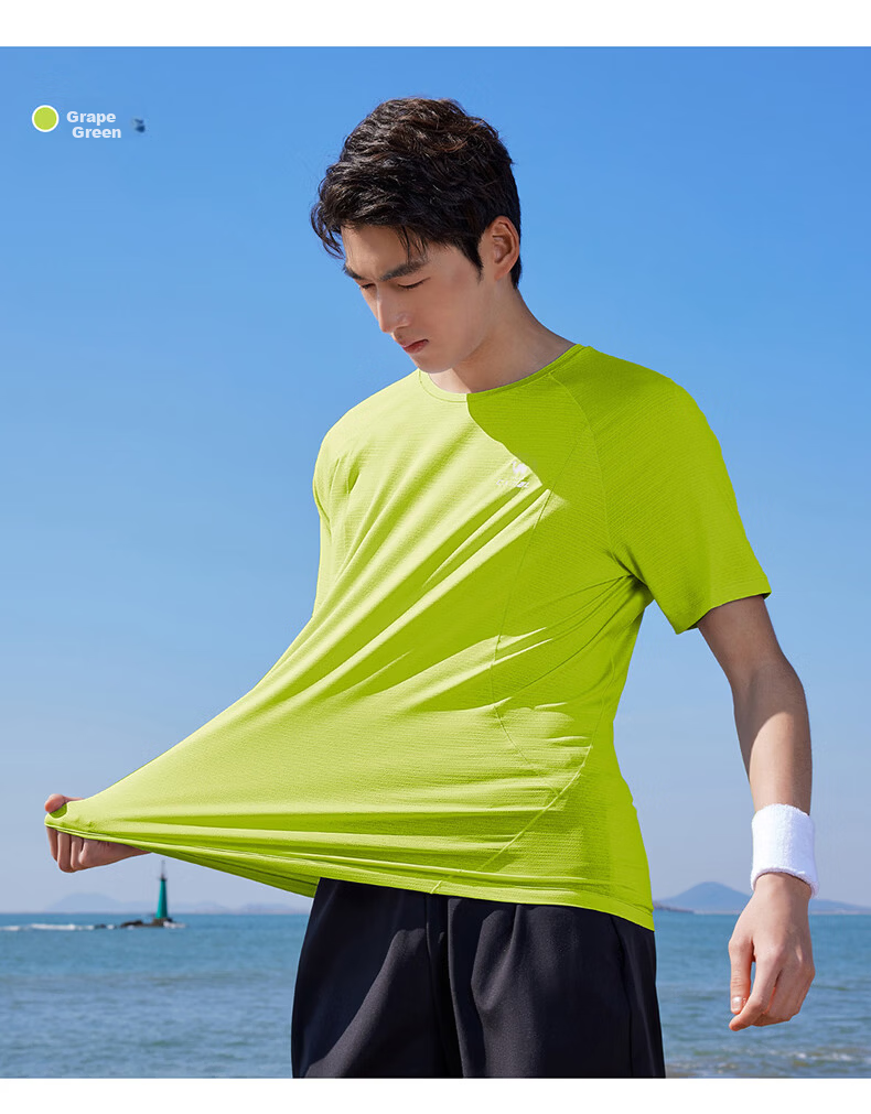 CAMEL Quick-Dry Sports T-Shirt Women Short Sleeve Breathable Casual Running Top C26BAYL6030 Dreamy Pink XL 21