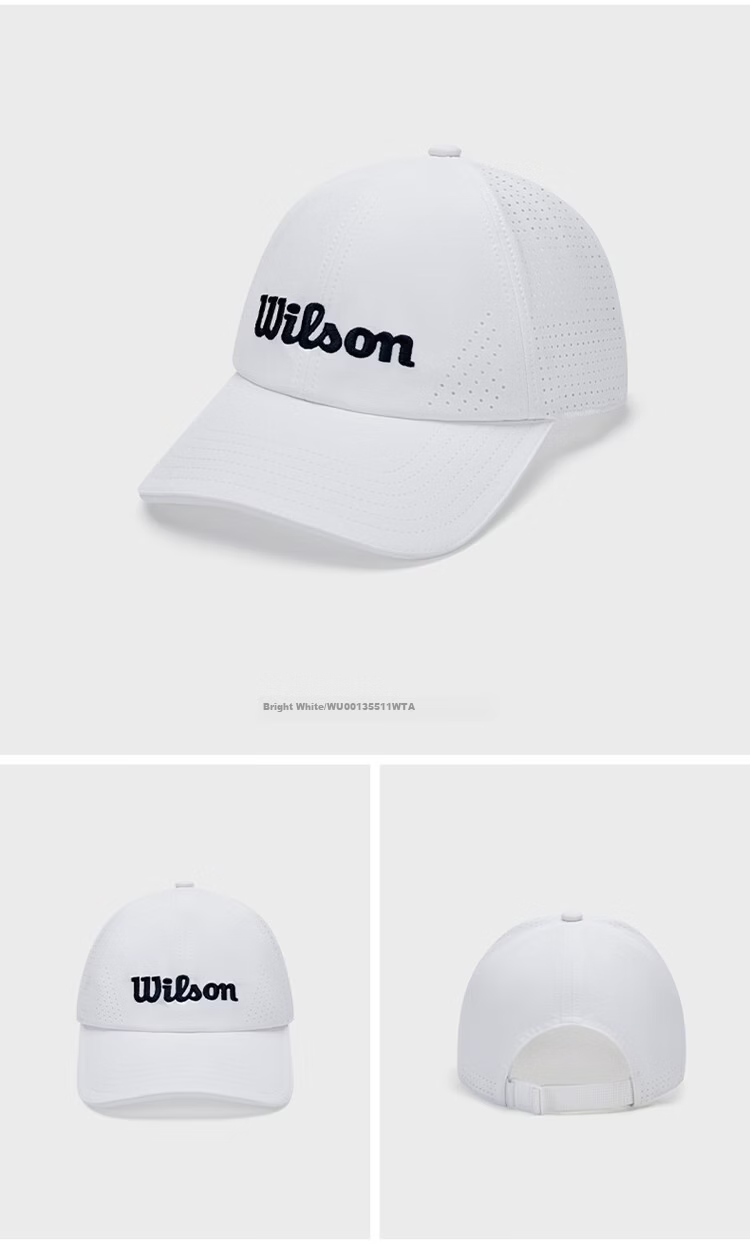 Wilson New Unisex Lightweight Breathable Tennis Baseball Cap 2