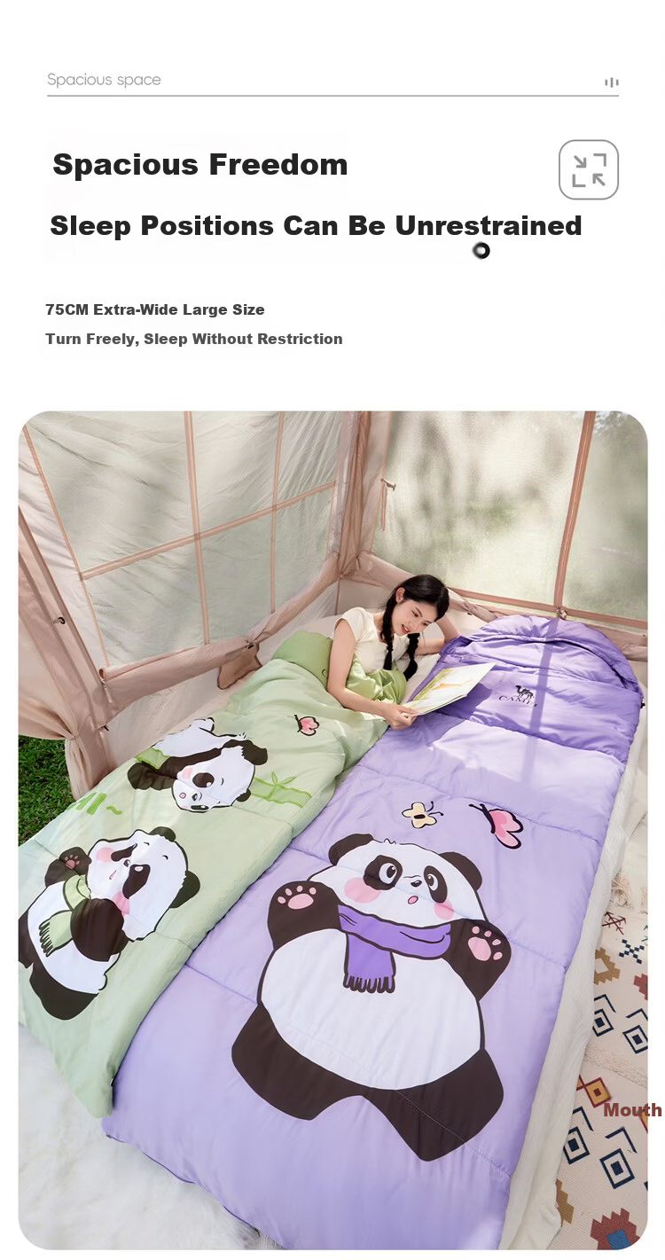 CAMEL Adult Anti-Dirt Cover Lightweight Outdoor Camping Ultra-Light Portable Student Nap Sleeping Bag Lilac Purple 5426B 14