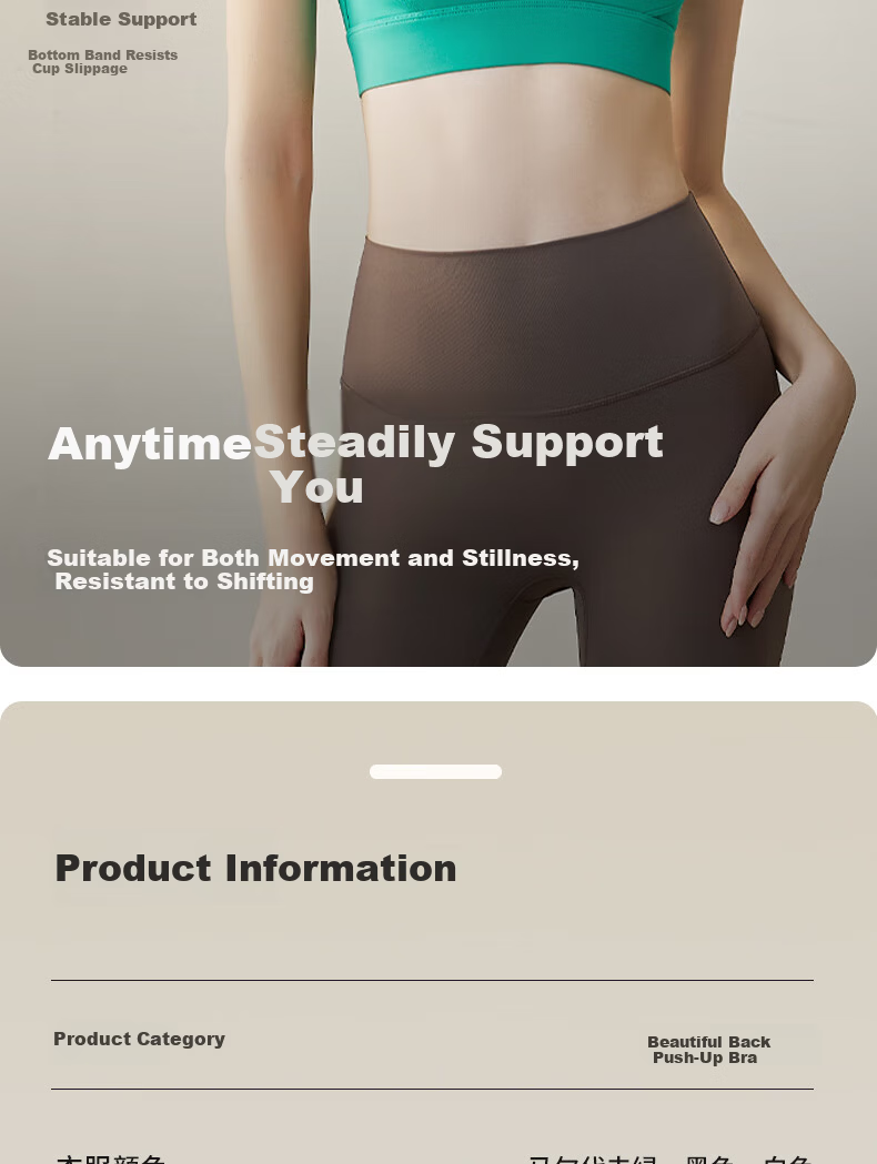 XUEXIMAN Women's One-Piece Shockproof Sports Bra U-Back Yoga Vest for Running Pilates Fitness 7