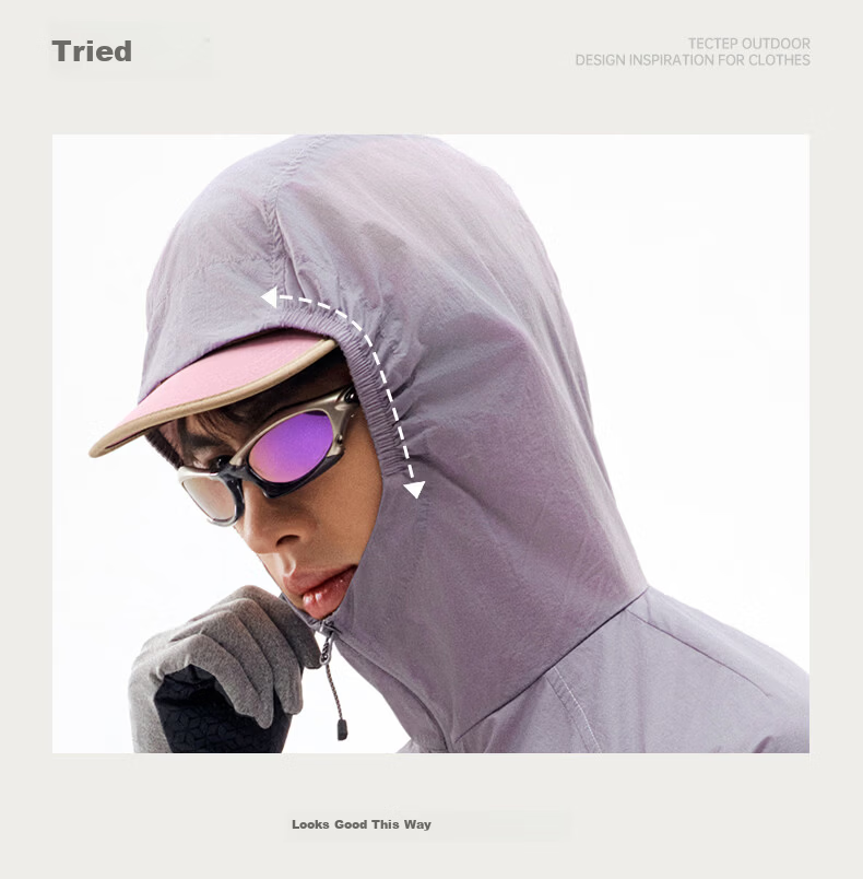 TECTOP [Anti-UV Play] Unisex UPF50+ Breathable Windproof Water-Repellent Sun Protection Jacket 6