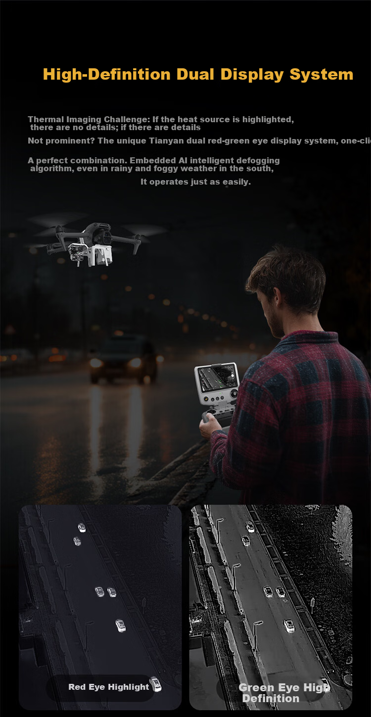Tianyan U3-A3 Drone Thermal Imaging Flagship Aerial Photography High-Definition Camera Professional Wanzhou Gimbal Thermal Night Vision Device 27