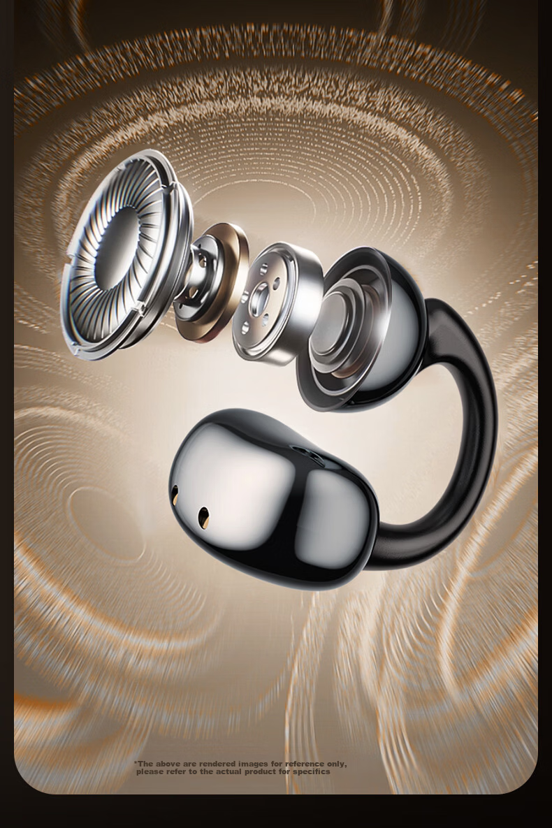 Zhiguozhe [2026 Latest Model | Berlin Sound] Bluetooth Clip-On Earphones Long Battery Life Wireless Sports Non-Bone Conduction Ear-Friendly Pain-Free Long-Lasting Wear 25