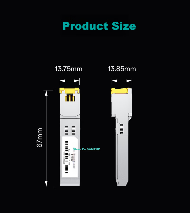 Sanze [Hot Sale Recommendation] 10G Optical to Electrical Module SFP+ 10G Ethernet Port Module Fiber to Network Port 10G/5G/2.5G Compatible with Huawei/H3C RDMKW 8