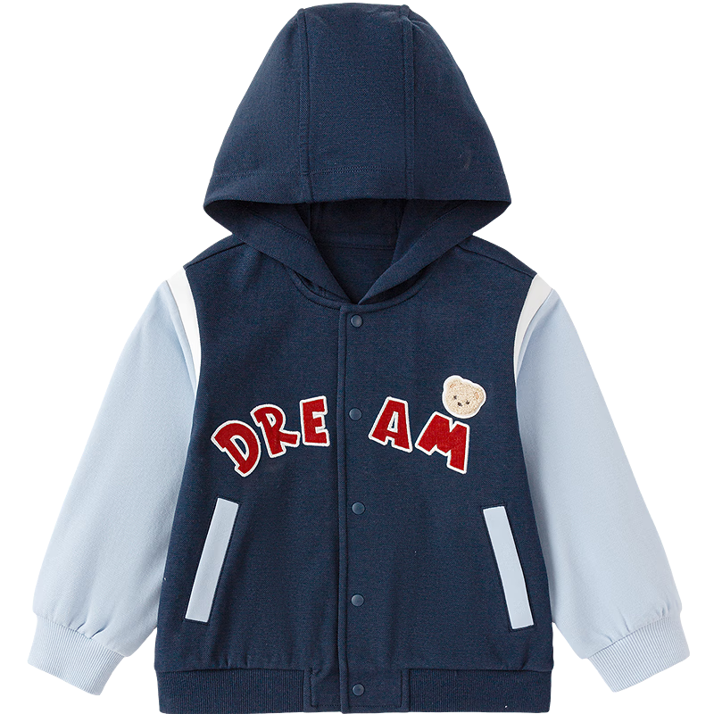 BALABALA Children's Clothing, Baby Outerwear for Boys And Girls, Infant Top, 2026 New Style, Kids Autumn Wear, Loose Soft Hooded Jacket