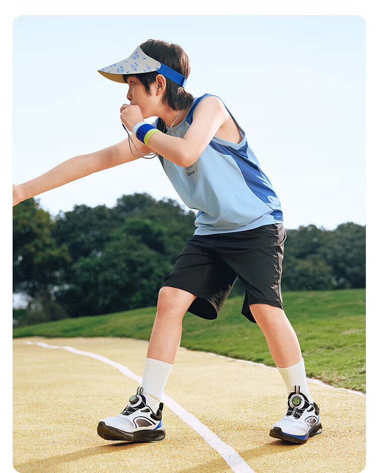 Balabala Boys Vest Set Kids Two-Piece 2026 New Summer Cool Sun Protection Moisture-Wicking Quick-Dry Trendy 35