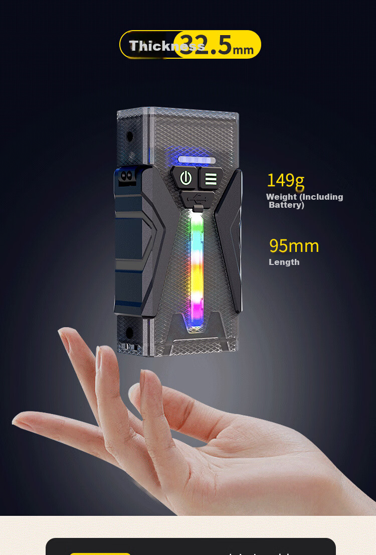 Cavalry Rechargeable Outdoor High-Intensity Floodlight Multifunctional Camping Inspection Work Light Mini Portable Flashlight 4